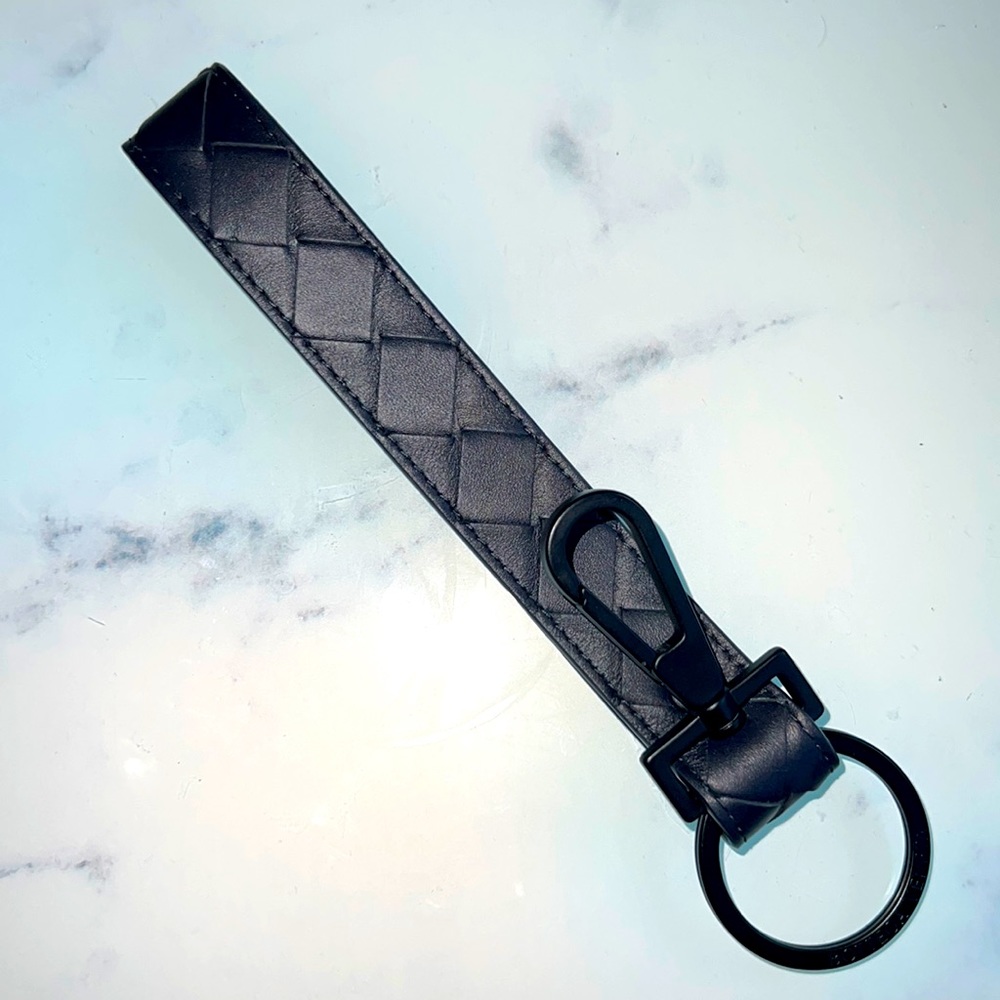 Bottega Veneta’s large leather key or bag holder - Made in Italy